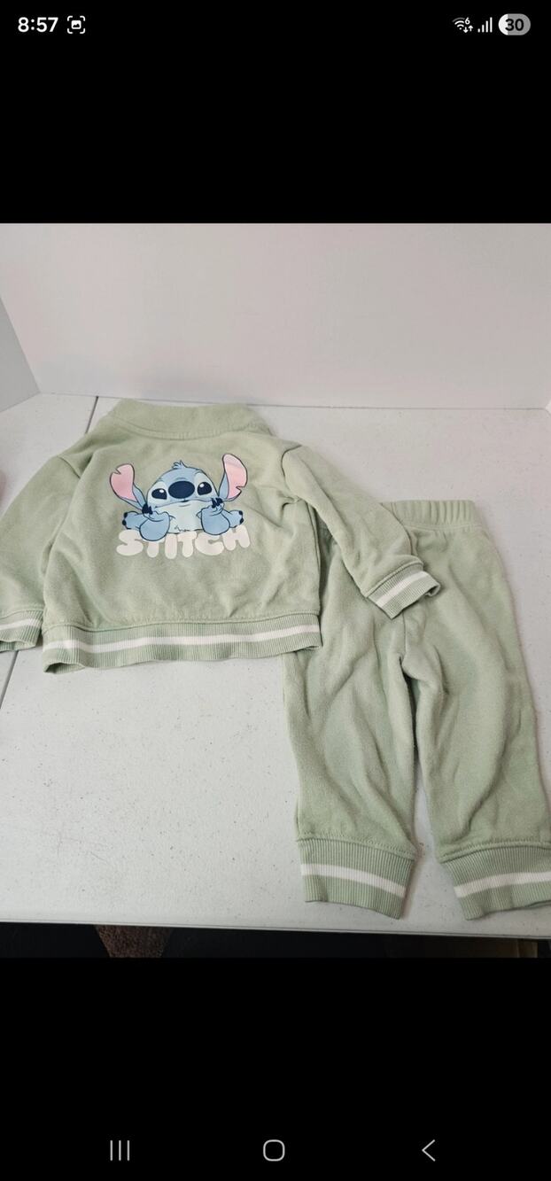 Stitch sweatsuit creneck and sweatpants 9M